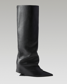 Womens | Stated Leather Boot | Black