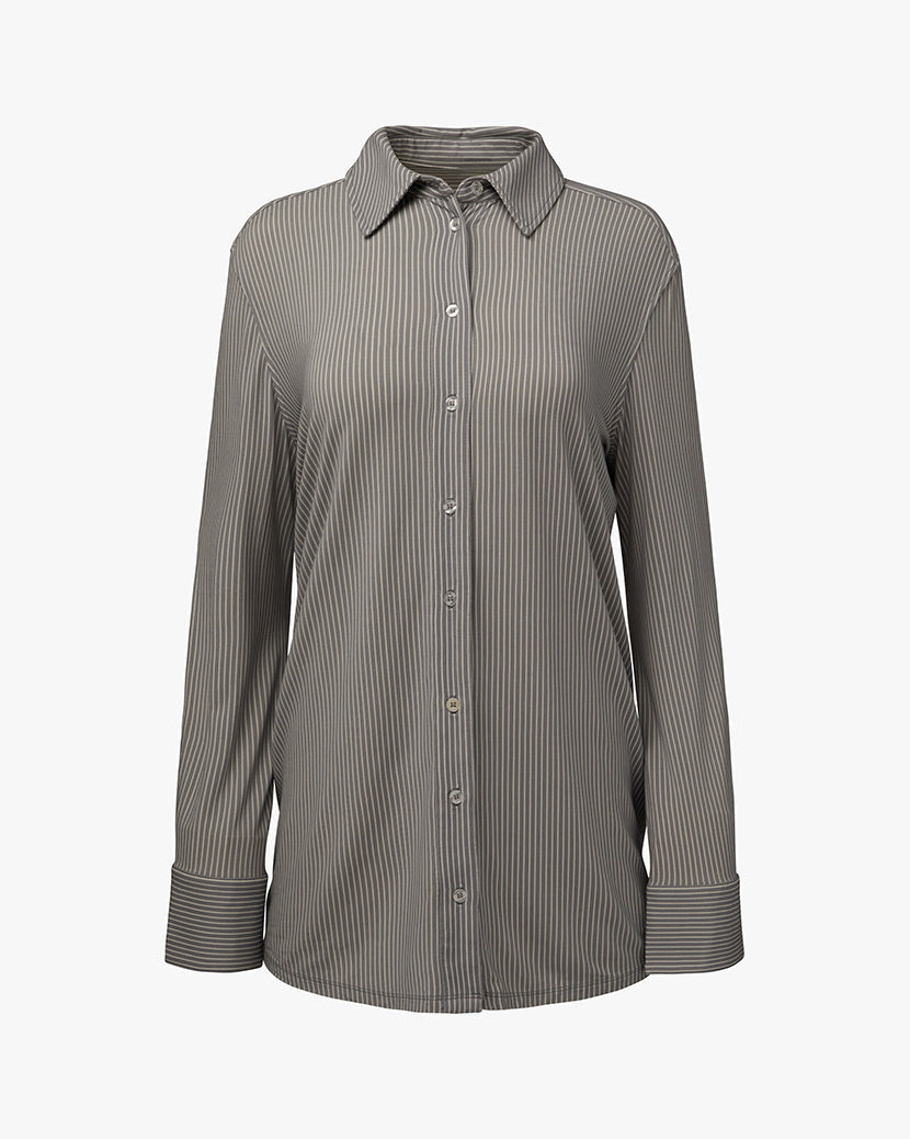 Dani Shirtdress | Powder Blue/Ivory