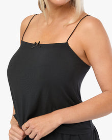 Square Neck Tank | Black