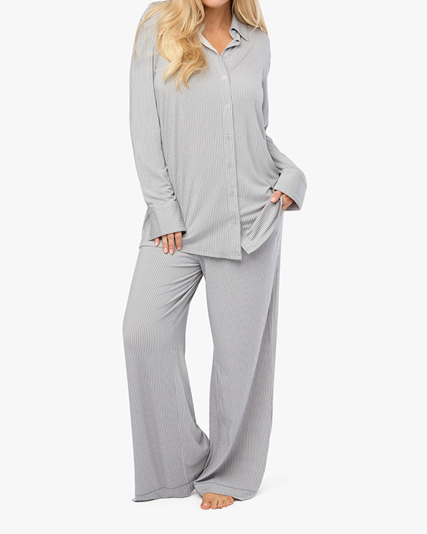 Dani Shirtdress | Powder Blue/Ivory