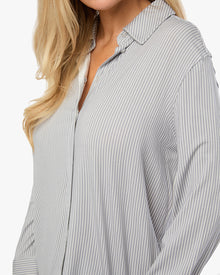 Dani Shirtdress | Powder Blue/Ivory