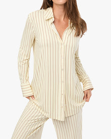 Dani Shirtdress | Cream/Mocha Mousse