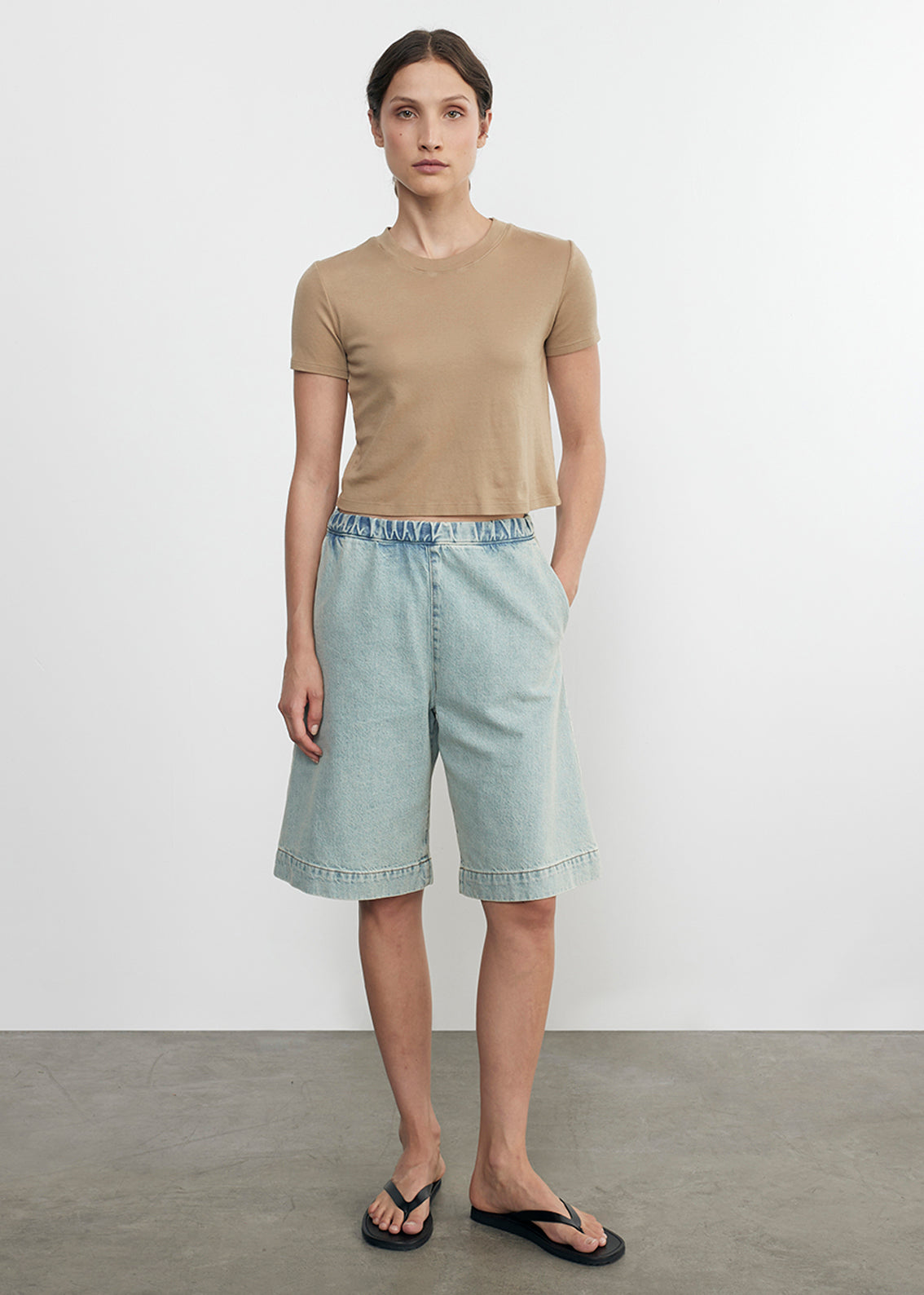 Supima Cotton Cropped Perfect S/S | Fatigue