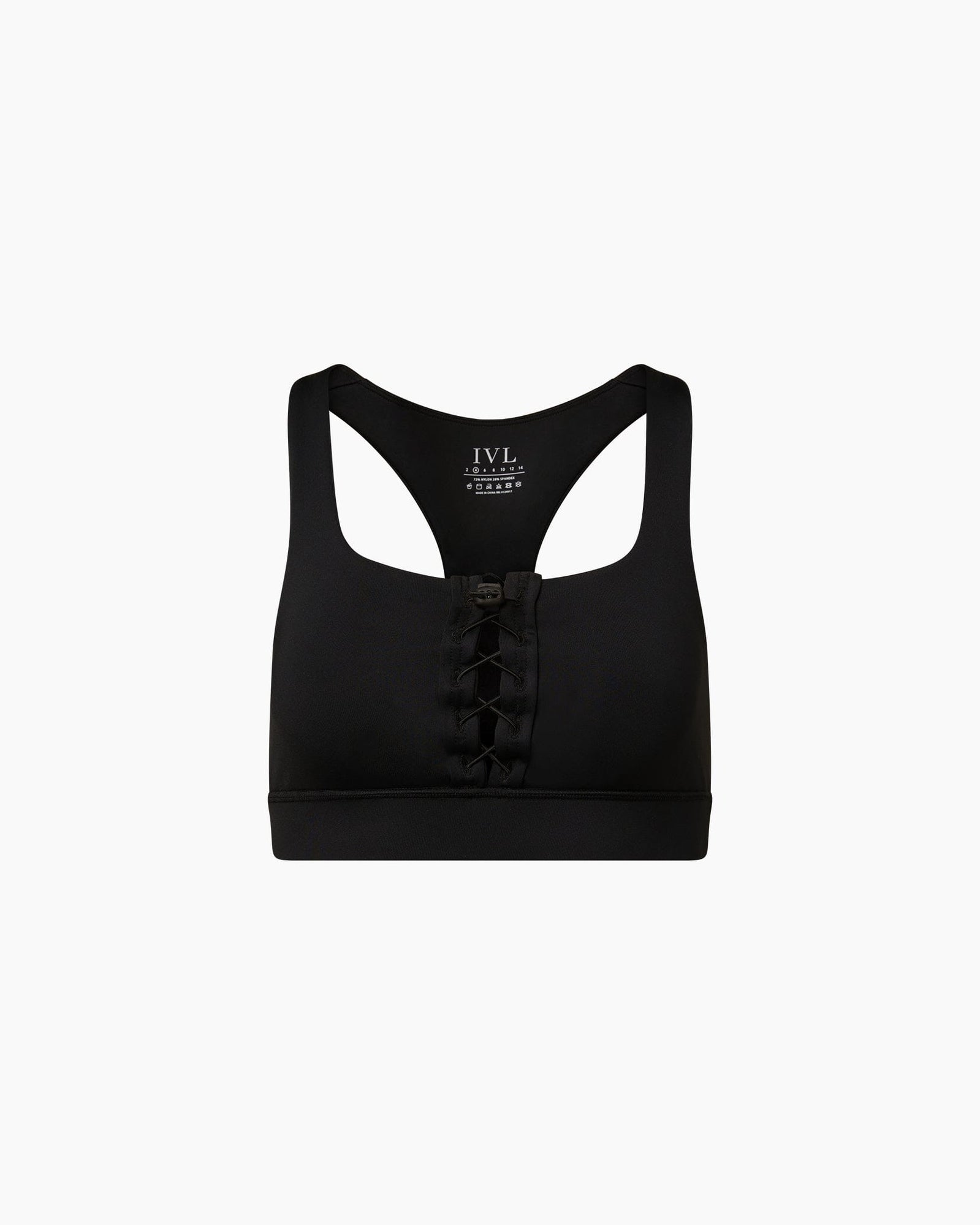 IVL Collective | Lace Up Bra | Jet Black