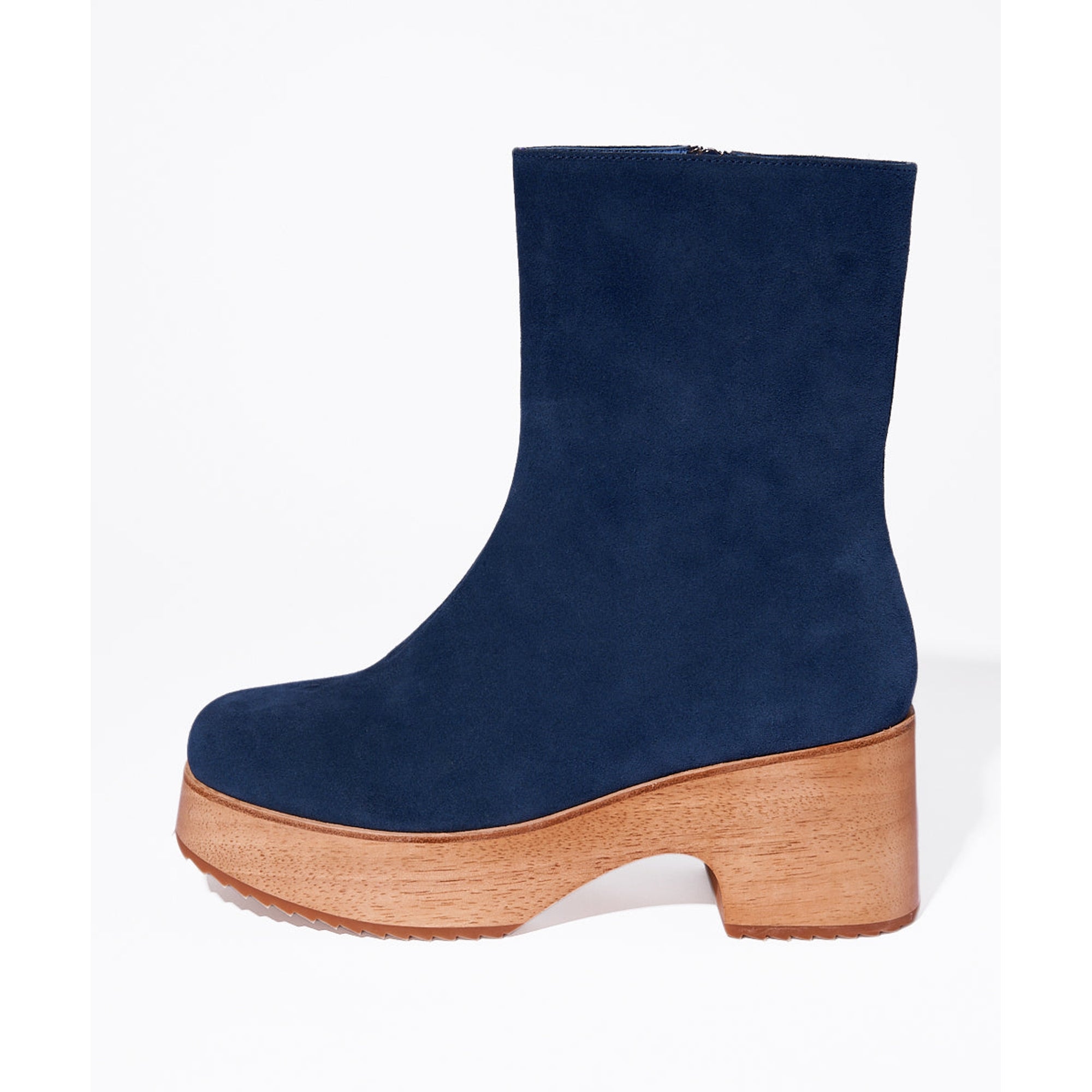 Isla Chunky Platform Clog Boot | Navy