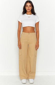 Iva Cargo Pants | Beige