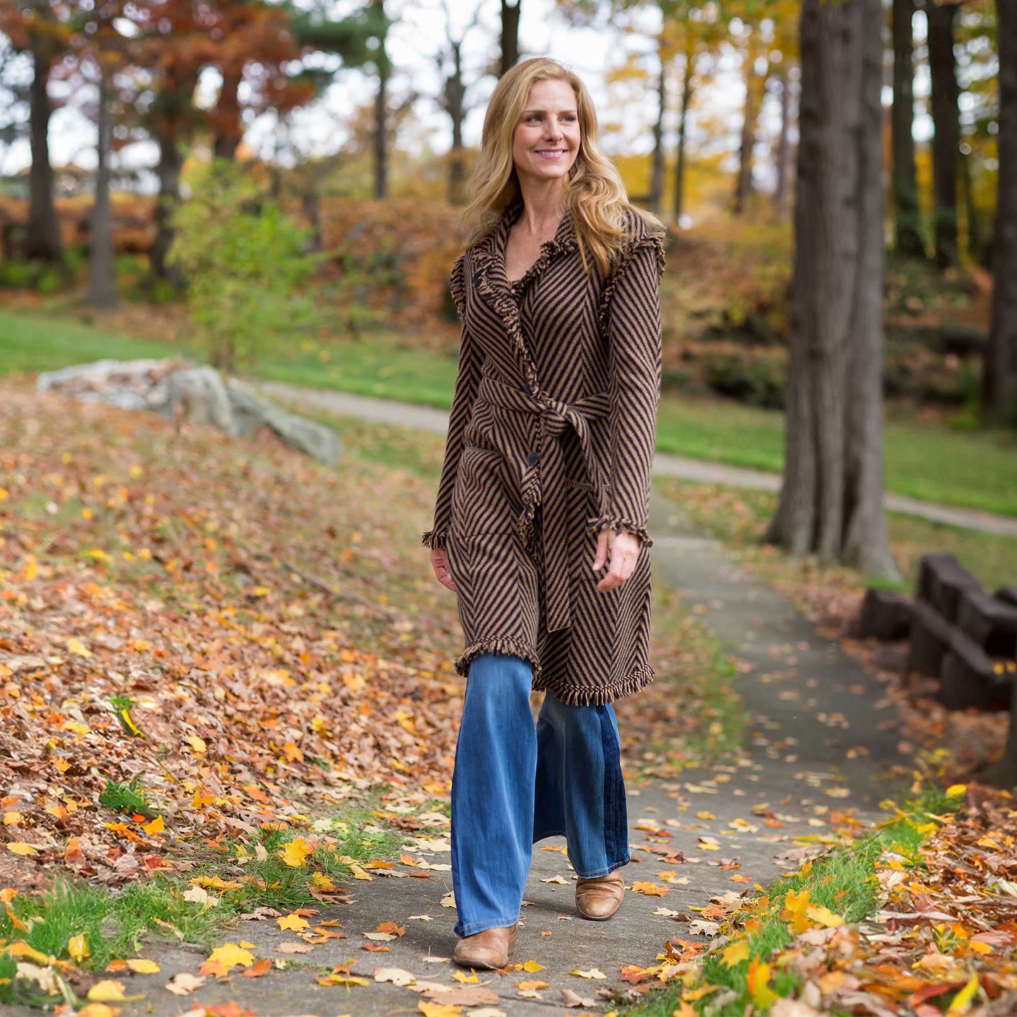 Ivy Coat | Black/Camel