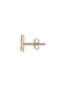 Jac+Jo Enamel Lightning Bolt Studs | Neon Yellow | 14K Yellow Gold