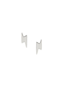 Jac+Jo Icon Lightning Studs | 925 Rhodium Plated Sterling Silver