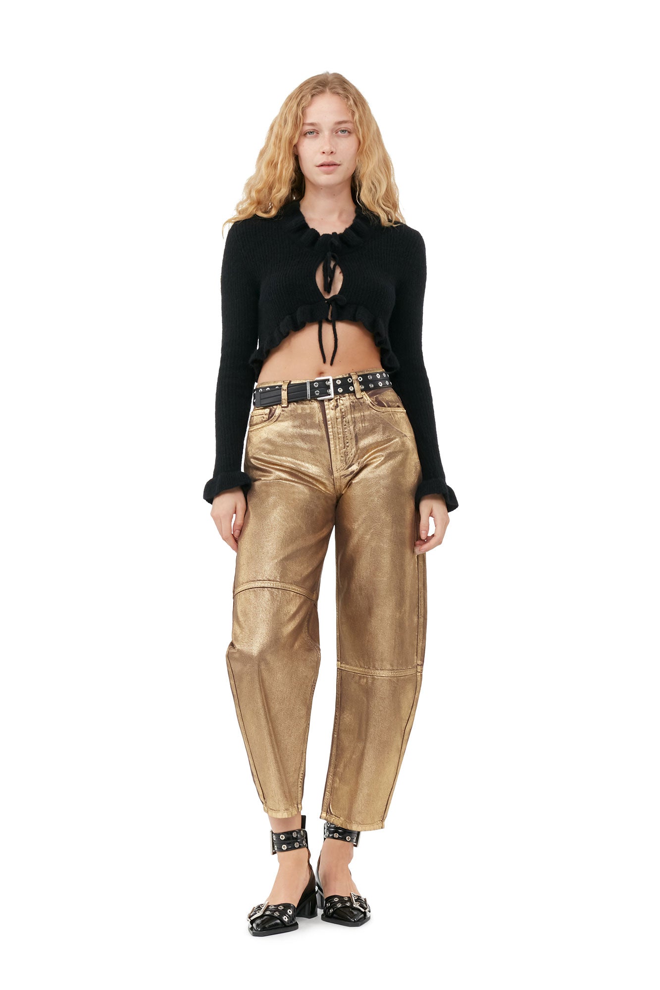 Foil Stary Jeans | Gold