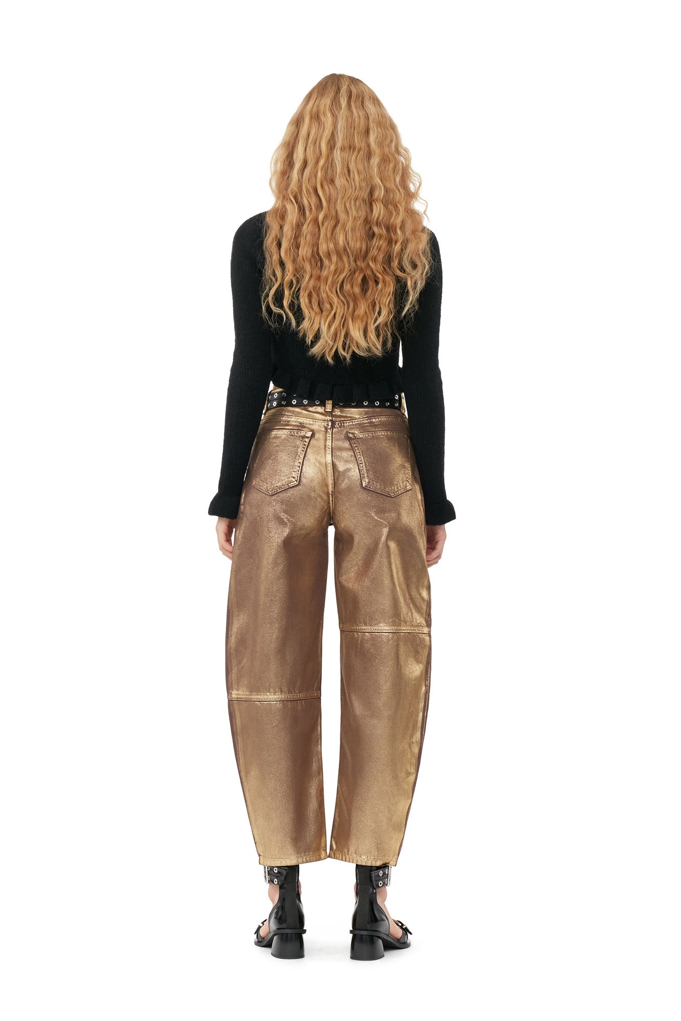 Foil Stary Jeans | Gold
