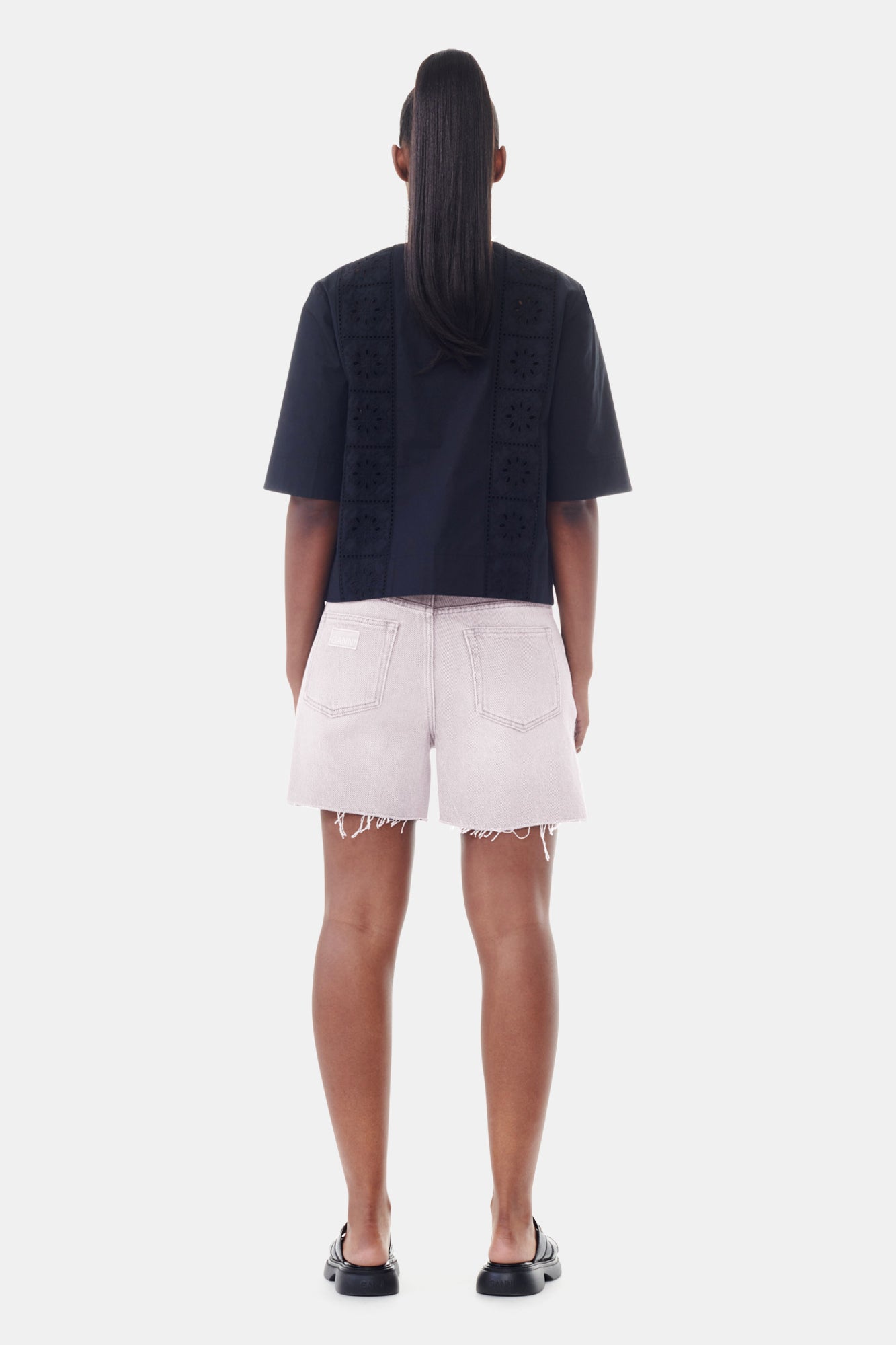 Denim Shorts | Mauve Chalk