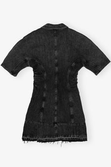 Edge Denim Mini Dress | Washed Black/Black