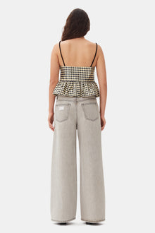 Future Denim Wide Jeans | Gray Quill