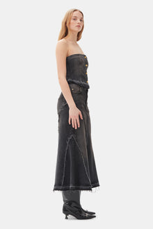 Denim Top | Washed Black/Black