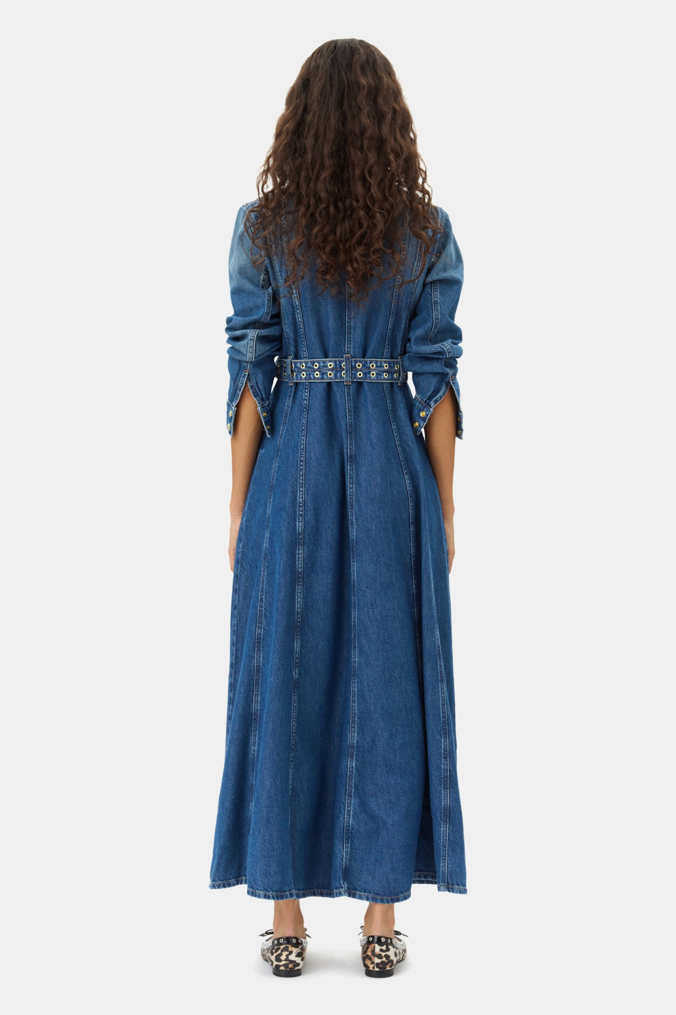 Light Denim Maxi Dress | Mid Blue Vintage