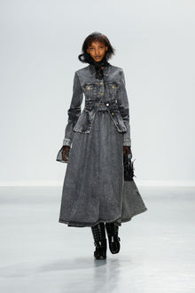 Stretch Future Denim Dress | Black Washed