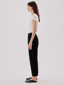 Another Tomorrow Jogger in Black – Cotton Women's Trousers