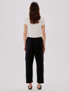 Another Tomorrow Jogger in Black – Cotton Women's Trousers