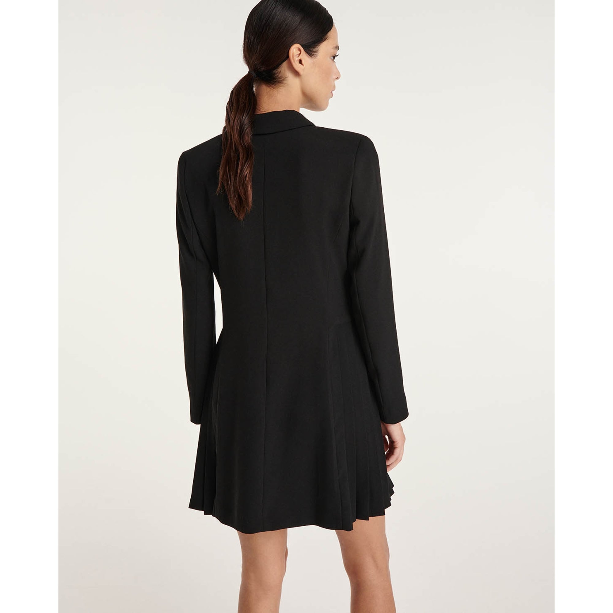 Jacket Dress With Pleating | Women | Black