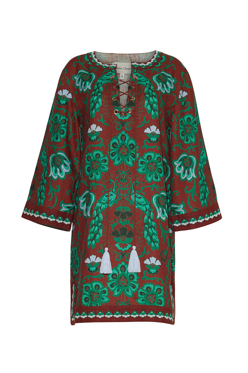 Jaipur Dress | Peacock Brunette