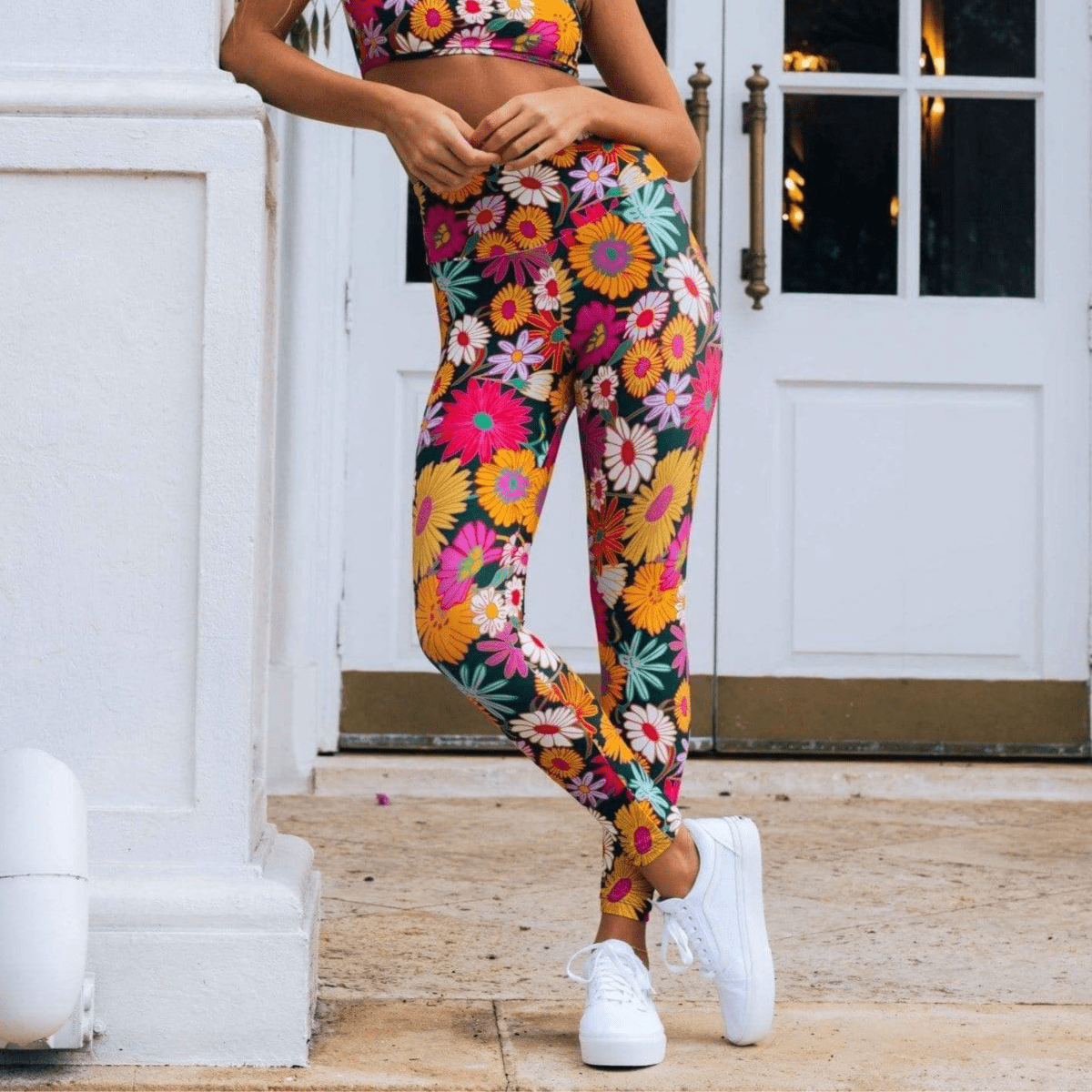 Wide Band Legging | Janeane Floral