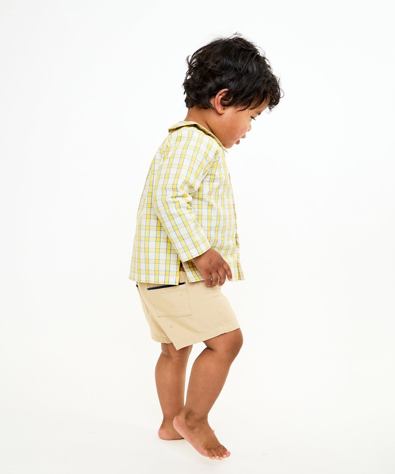 Boys | Jefferson Baby Shirt | Yellow