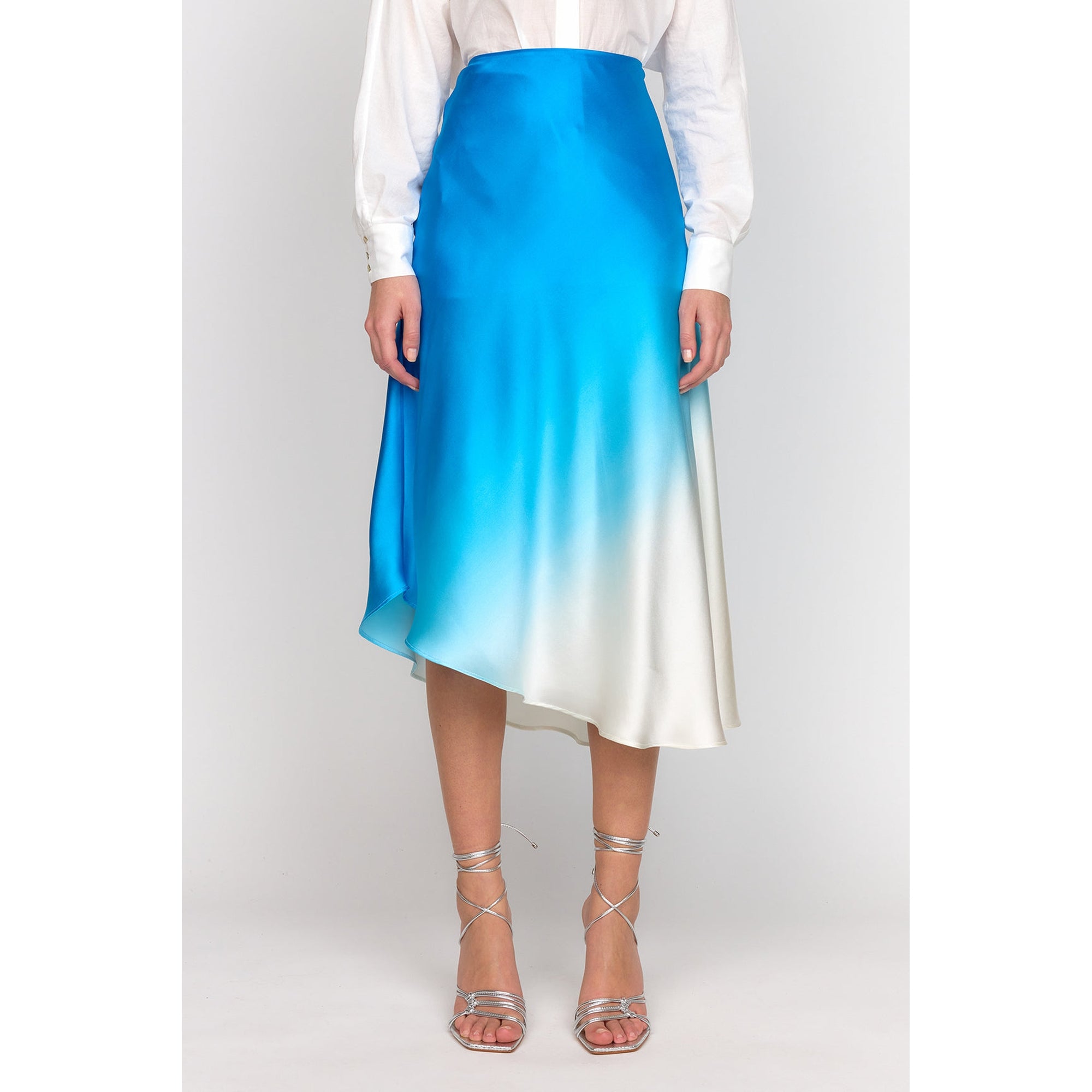 Josie Skirt | Blue Dip Dye