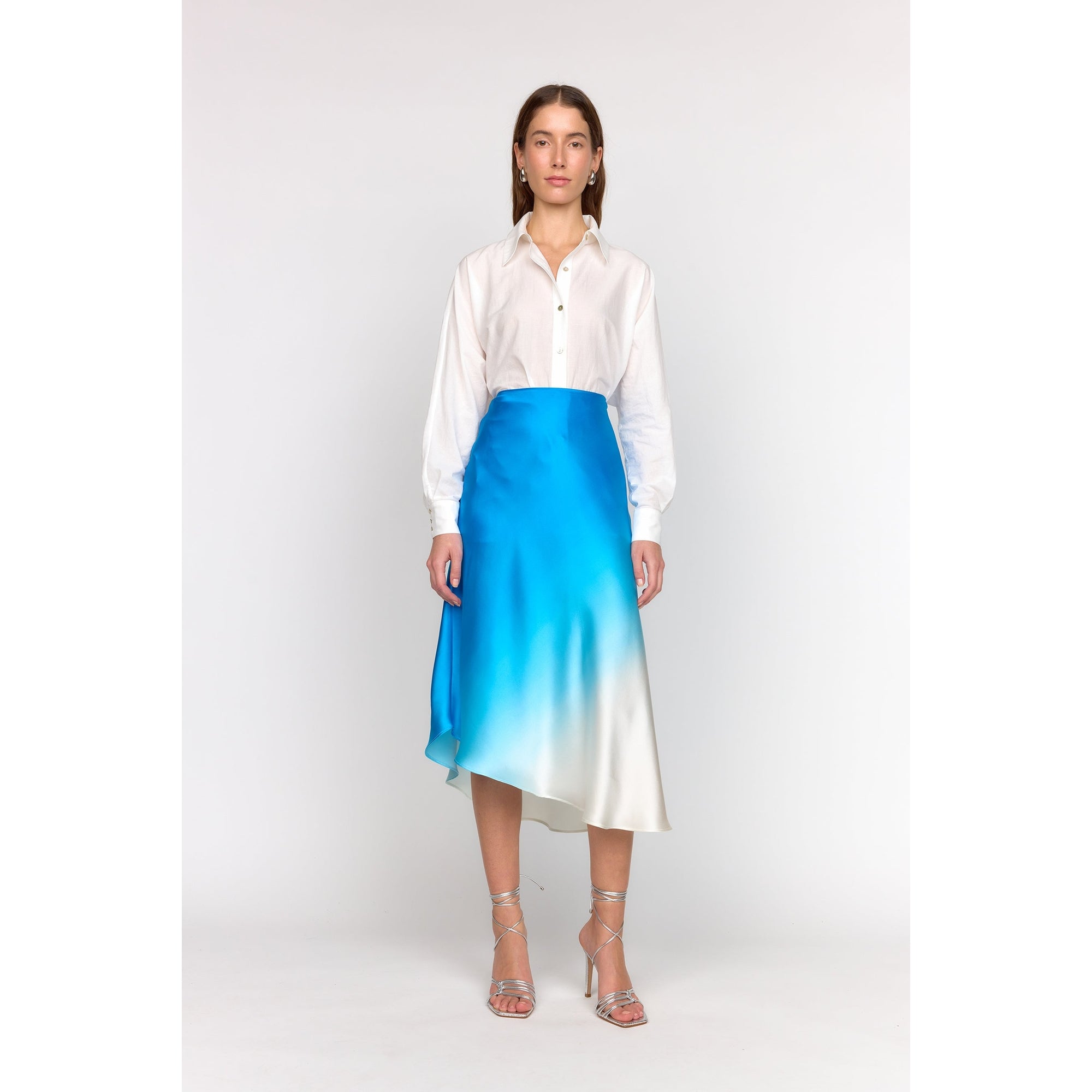 Josie Skirt | Blue Dip Dye