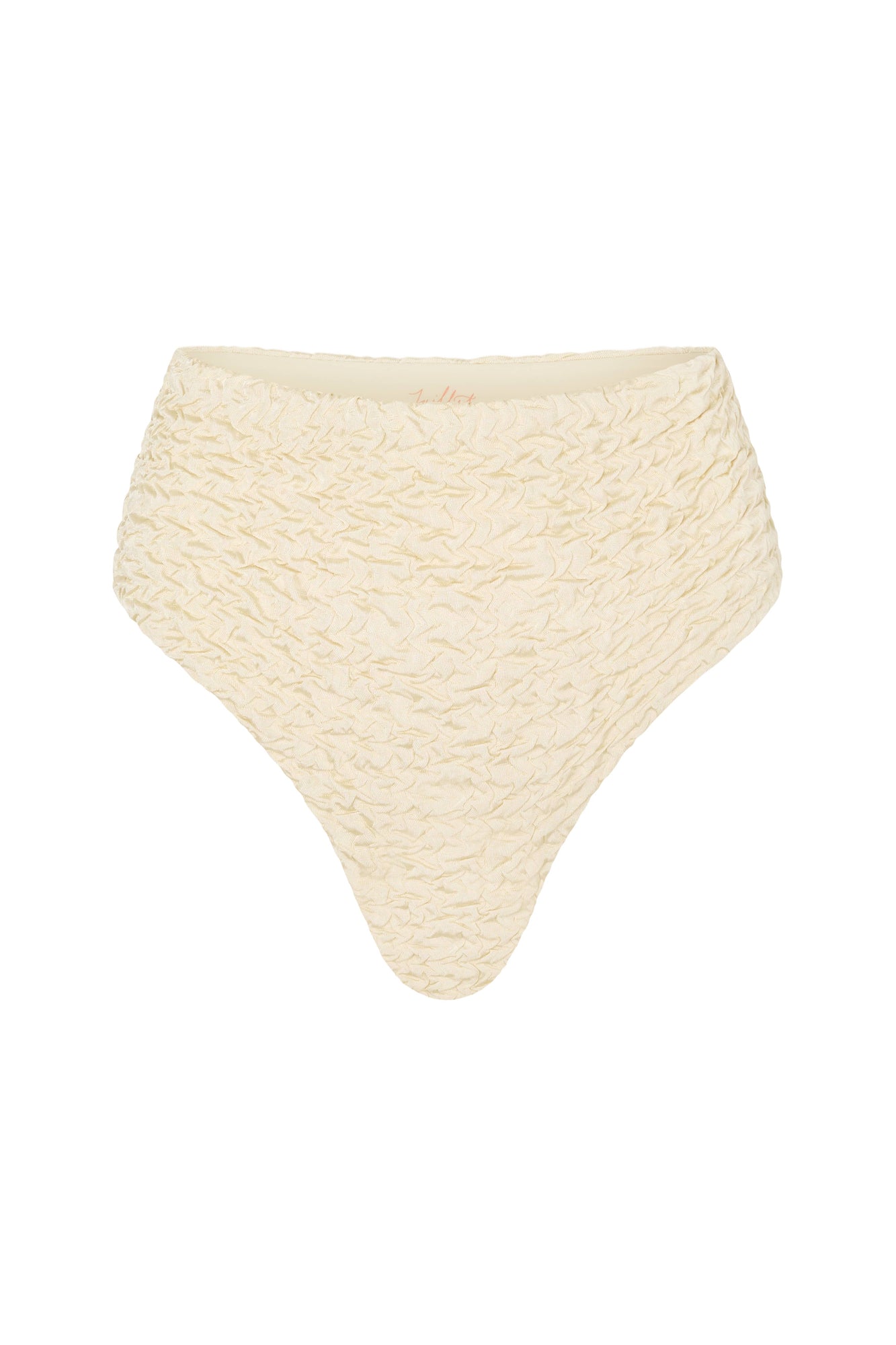 The Isla Bottom | Ivory Luxe Crinkle