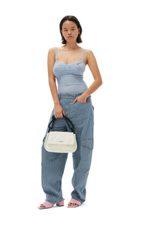 Merino Lace Strap Top | Ice Water