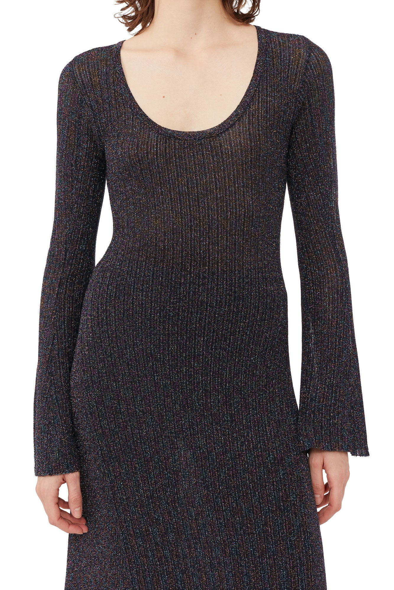 Sparkle Rib Maxi Dress | Multicolor