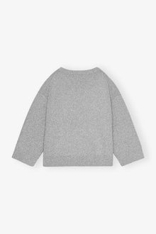 Sparkle Doubleface O-Neck | Silver