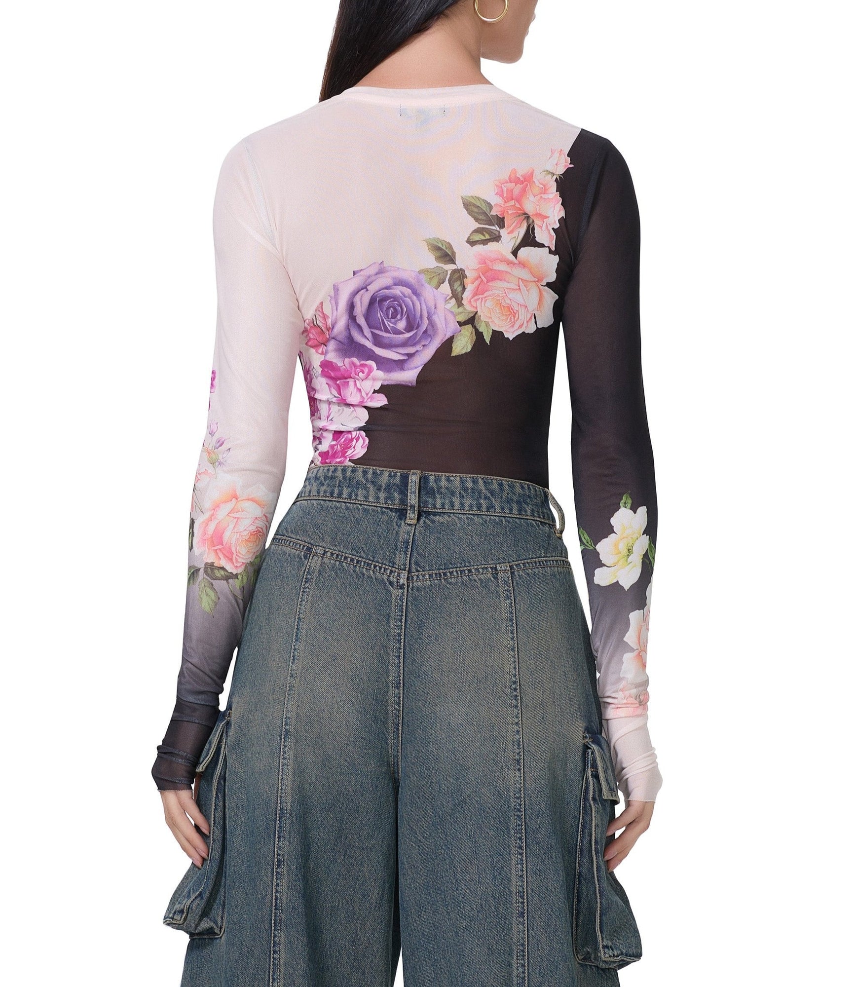 Kaylee Top | Colorblock Floral