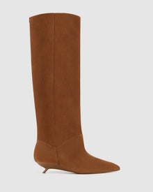 Womens | Keria Cow Suede Boot | Tan