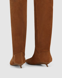 Womens | Keria Cow Suede Boot | Tan