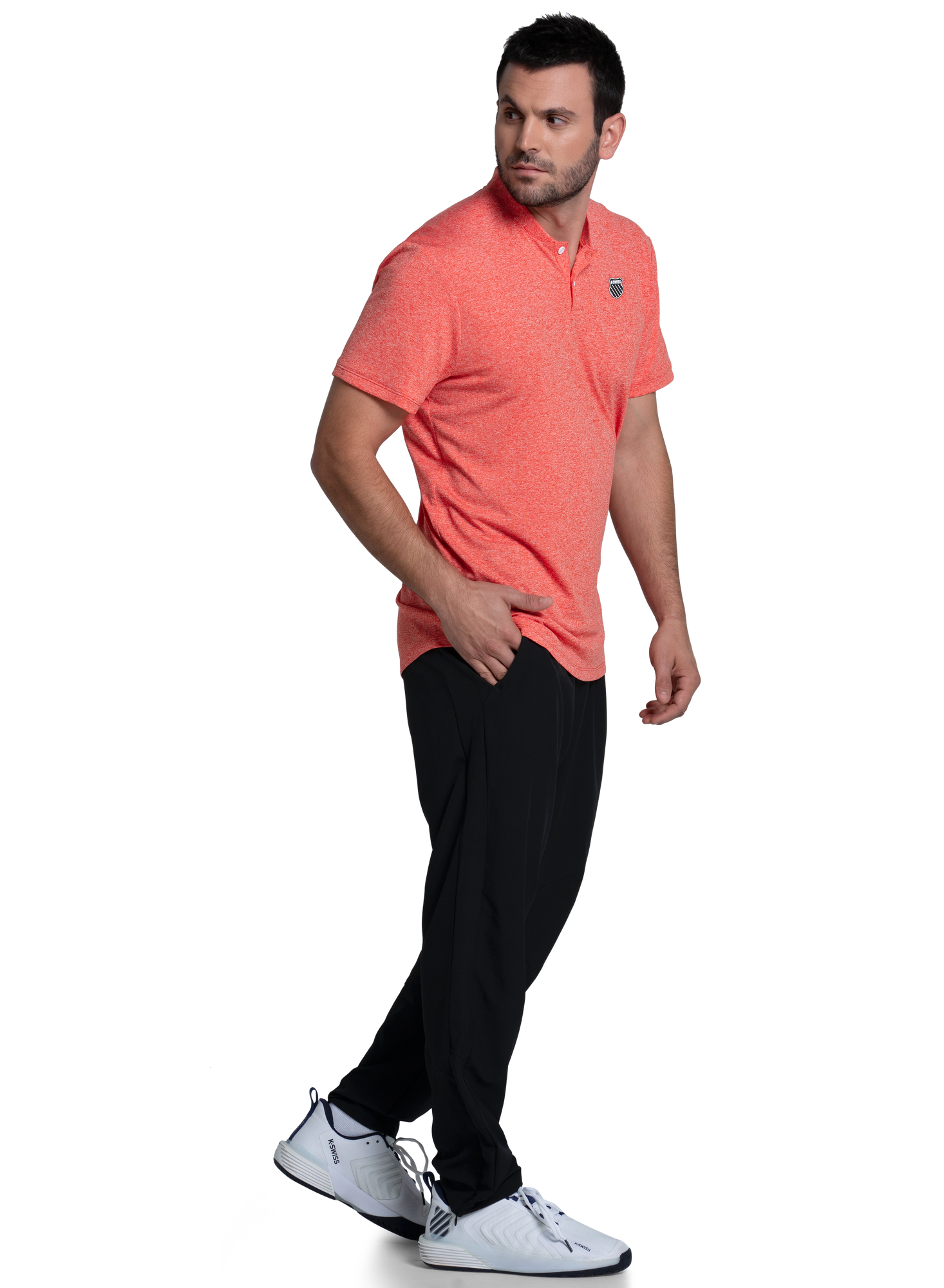 K-swiss | Men | Heather Henley S/S | Spicy Orange