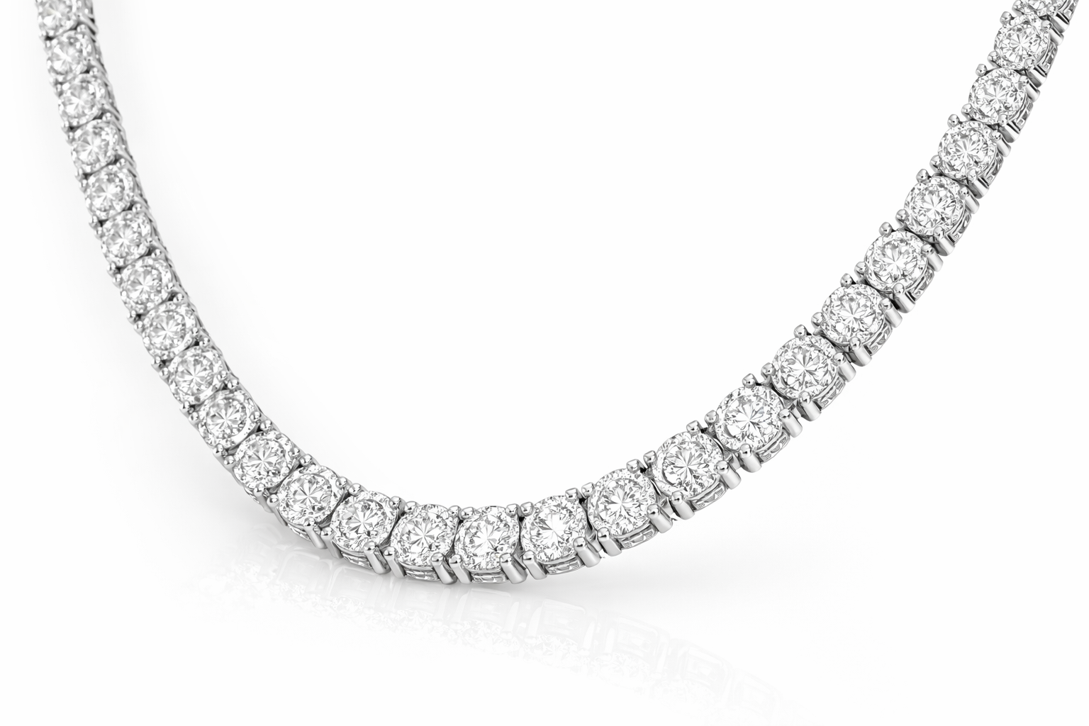 2.00 CT Round Lab-Grown Diamond | Necklace | 14K White Gold | G Color | SI Clarity
