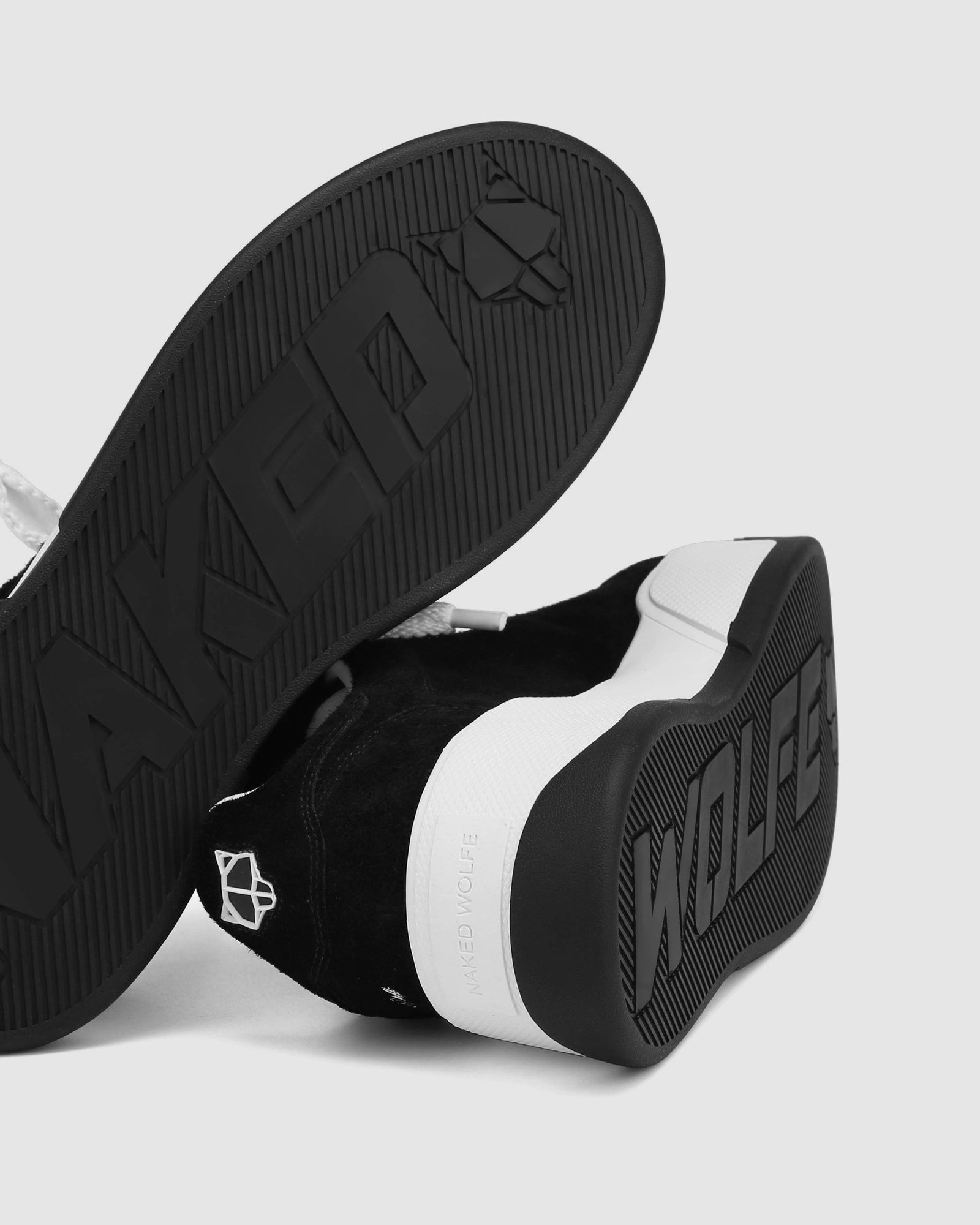 Mens | Kray Hairy Cow Suede Sneaker | Black/White