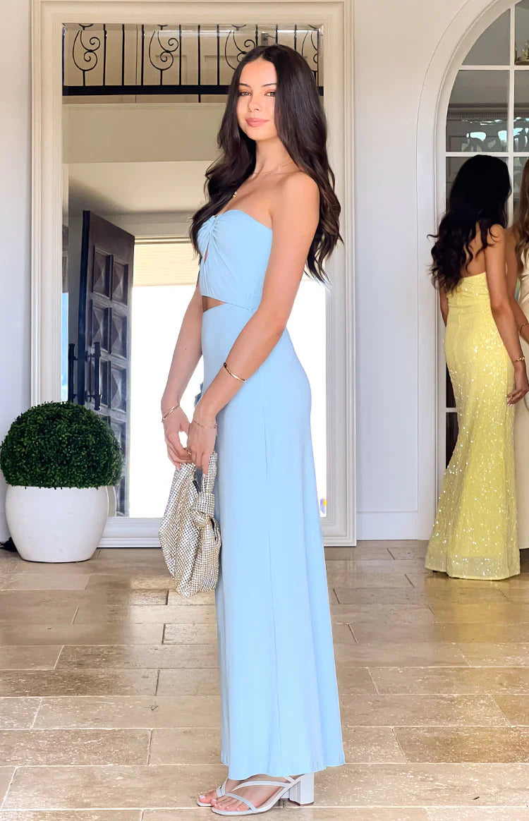 Kain Strapless Maxi Dress | Blue