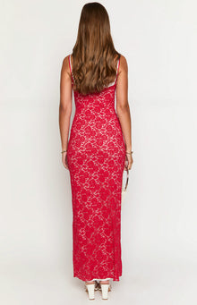 Kata Lace Maxi Dress | Red