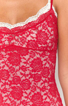 Kata Lace Maxi Dress | Red