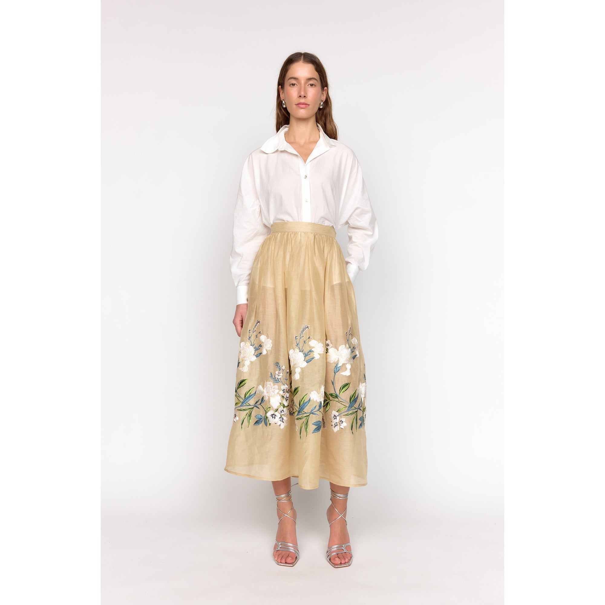 Katrina Skirt | Sand Embroidery