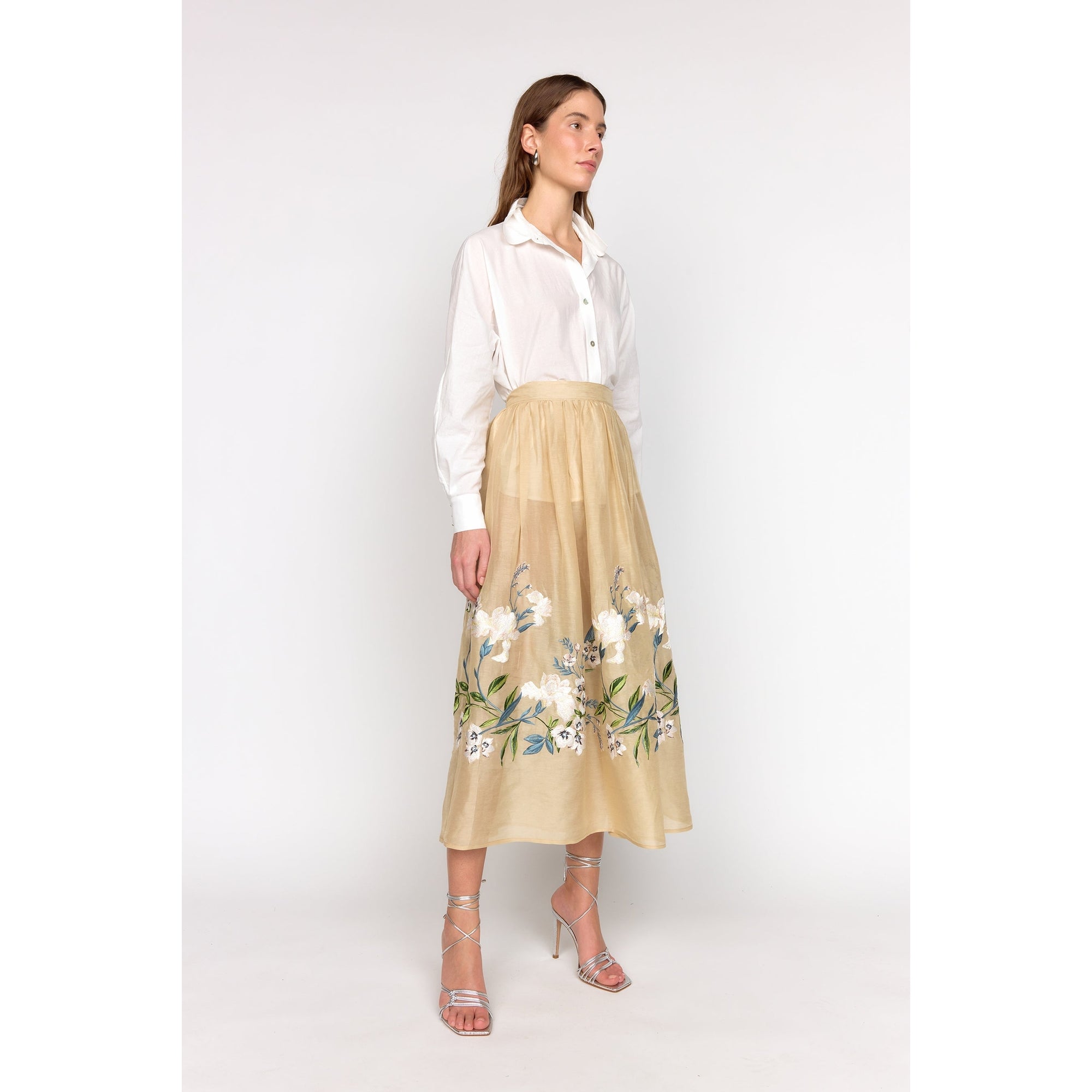 Katrina Skirt | Sand Embroidery