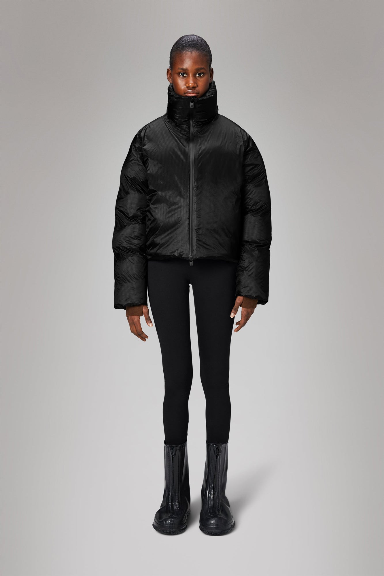 Kevo Short Puffer Jacket | Black