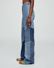 Levi's Raw Patched Wide Leg | Indigo Patch