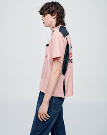 Striker Bowling Shirt | Pink/Black