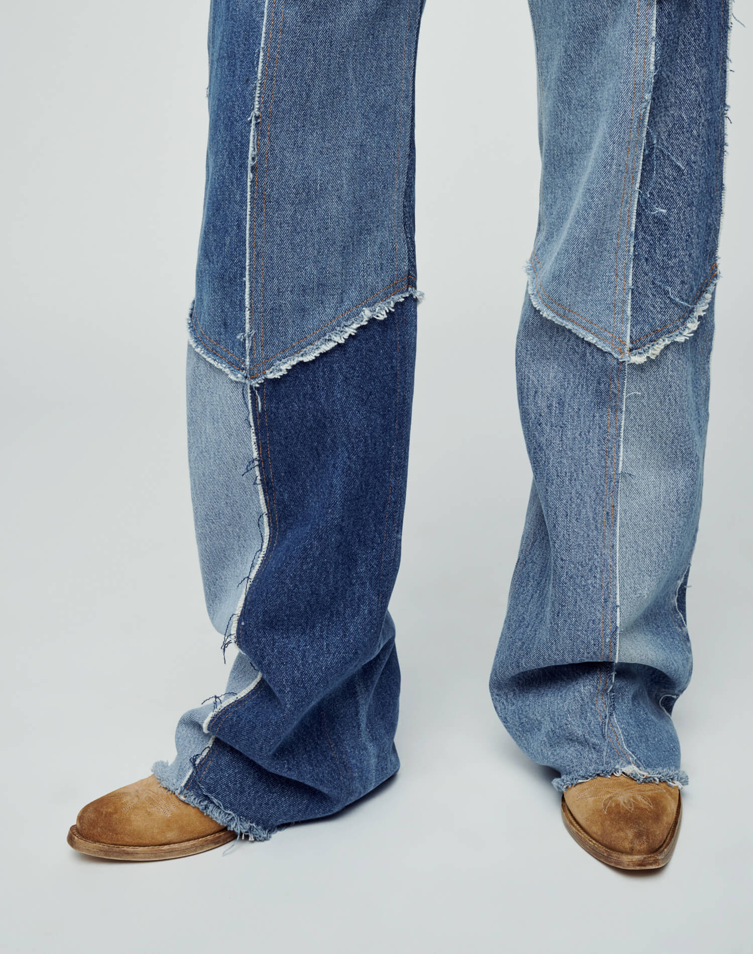 Levi's Raw Patched Wide Leg | Indigo Patch