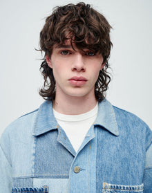 Mens | Upcycled Vintage | Levi's Quilted Barn Jacket | One-of-a-kind | Assorted Indigo