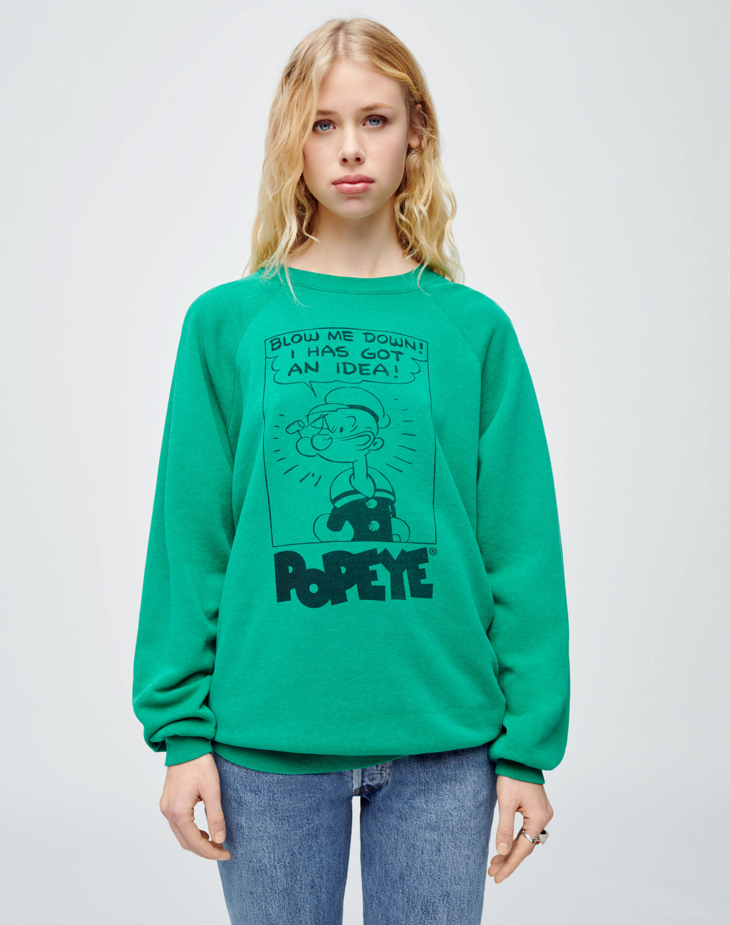 Upcycled "Popeye Idea" Sweatshirt | Assorted